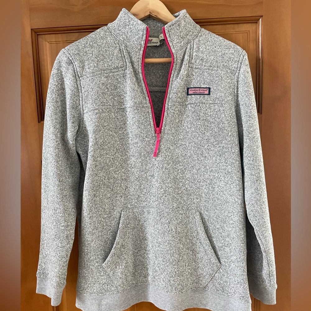 Vineyard Vines sweatshirt looking top.